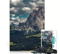 Alpe Di Siusi Puzzle de 1000 pièces pour Adultes Jeu de Concentration mentale Activité de découpage de Haute précision Activité Manuelle à Partager en Famille ou Entre Amis (50x75cm)