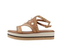 Alpe - Sandales Plates Adorno - Femme - Chaussures - Brun - Taille: 38 EU