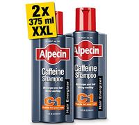 Alpecin Caféine Shampoing C1 2x 375ml - Prévient et réduit la chute des cheveux - Shampoing naturel de croissance des cheveux pour hommes - anti chute de cheveux homme