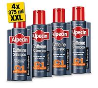 Alpecin Caféine Shampooing C1 4x 375ml | Shampoing anti chute de cheveux homme | Cheveux traitement calvitie | Alpecin caféine shampoing perte de cheveux homme