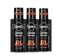 Alpecin Caffeine C1 Black Edition Shampooing Parfum Intense 250 ml - Lot de 3 - Augmente la performance - Favorise la croissance et l'épaisseur des cheveux naturels - Revitalise le cuir