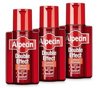 Alpecin Double Effect Shampooing 3 x 200 ml | Shampooing anti-pelliculaire et naturel pour la pousse des cheveux | Energizer pour cheveux forts | Soin des cheveux pour homme fabriqué en Allemagne