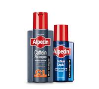 Alpecin Shampoing à la caféine C1 + liquide à la caféine Alpecin - 1 x 250 ml + 1 x 200 ml - Le kit Hair-Energizer composé d'un shampoing et d'un tonique capillaire contre la perte de cheveux