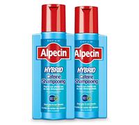 Alpecin Shampooing hybride à la caféine 2x 250 ml Antipelliculaire et chute de cheveux pour hommes | Traitement contre la calvitie
