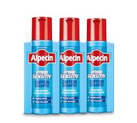 Alpecin Shampooing hybride à la caféine - 3 x 250 ml - Shampooing pour homme - Pour cuir chevelu sec et démangeaisons - Contre la perte de cheveux héréditaire - Soin des cheveux pour homme