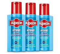 Alpecin Shampooing Hybride à la Caféine 3x250ml | Antipelliculaire | Contre les cheveux secs | Shampooing Homme | Traitement anti-calvitie