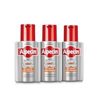 Alpecin Shampooing tuning - 3 x 200 ml - Shampooing noir à la caféine pour cheveux gris - Pigments de couleur puissants pour garder les cheveux foncés