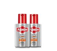 Alpecin Tuning Caffeine Shampoo 2 x 200 ml | Traitement qui préserve la couleur foncée des cheveux et favorise leur croissance naturelle pour homme
