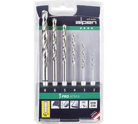 Alpen 0000100806100 HSS Jeu de forets pour le métal 4 pièces carré 1/4\ (6,3 mm) 1 pc(s)