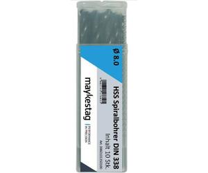 Alpen 0060100090100 HSS Foret hélicoïdal 0.9 mm Longueur totale 32 mm DIN 338 10 pc(s)