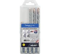 Alpen 0080705680100 acier Jeu de forets pour béton 5 mm, 6 mm, 8 mm, 10 mm SDS-Plus 1 set