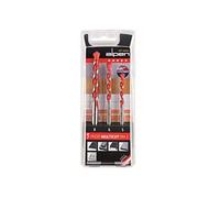 Alpen 100703100 Profi Multicut Foret Polyvalents, Orange/Argent, 5/6/8 mm, Set de 3 Pièces