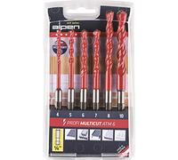 Alpen 100805100 Profi Multicut Foret Polyvalents ATM Hexagonal, Orange/Argent, 4/5/6/8/10 mm, Set de 5 Pièces