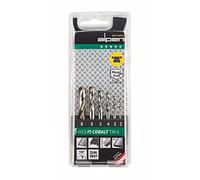 Alpen 100906100 Foret hélicoïdal HSS-ECO TM-PZ, Gris, Set de 6 Pièces