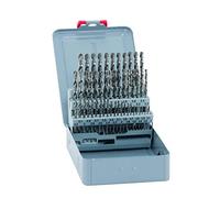 Alpen 101250100 Foret hélicoïdal HSS-ECO 1-5,9x0,1 KM, Gris, Set de 50 Pièces