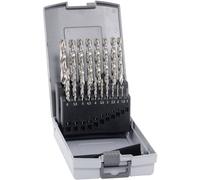 Alpen 102219100 HSS-E Jeu de forets pour le métal 19 pièces 1 mm, 1.5 mm, 2 mm, 2.5 mm, 3 mm, 3.5 mm, 4 mm, 4.5 mm, 5 mm, 5.5 mm, 6 mm, 6.5 mm, 7 mm, 7.5 mm, 8