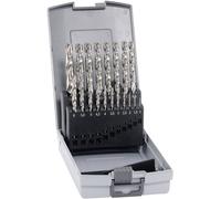 Alpen 102219100 HSS-E Jeu de forets pour le métal 19 pièces 1 mm, 1.5 mm, 2 mm, 2.5 mm, 3 mm, 3.5 mm, 4 mm, 4.5 mm, 5 mm, 5.5 mm, 6 mm, 6.5 mm, 7 mm, 7.5 mm, 8