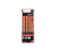Alpen 200705100 Profi Set de forets spécial tuiles PH 4-10 mm 5 pièces, Argent/brun