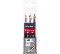 ALPEN 303003100 jeu de forets C Protector en 3 parties ø 6/8/10 mm, argent