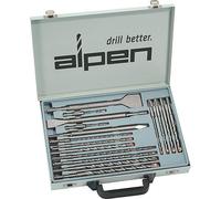 Alpen 500016100 Forets pour perforateur SDS, Gris, Set de 16 Pièces