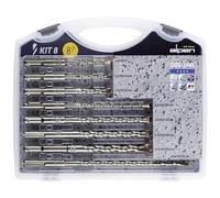 Alpen 80704100100 F4 SDS-plus Set Forets, Gris, Set de 8 Pièces