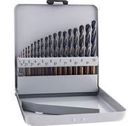 Alpen 810311100 Foret hélicoïdal "Sprint Master", Gris, 1-10 x 0.5 mm, Set de 19 Pièces