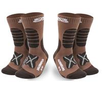 Alpen Bears Chaussettes de randonnée en laine mérinos - [2 paires] - Chaussettes de trekking professionnelles pour la randonnée - Chaussettes d'extérieur pour femmes, hommes et enfants - Chaussettes