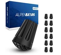 Alpen Bears Embout Baton de Marche - 14 Embouts en Caoutchouc pour Bâtons de Randonnée Nordique - Professionnel Embouts de Canne de Marche pour Tous Les Bâtons de Randonnée Courants (Asphalte)