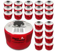 Alpen Camping Cartouche de gaz propane-butane 230 g EN 417 7/16″ Filetage extérieur Réchaud de camping Survival Expedition - Fiable - 10 °C à +40 °C - Certifié PI 0656/PI 0437 (24 pièces)