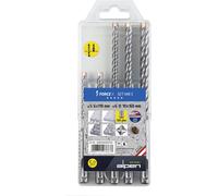 Alpen Jeu de forets SDS-plus Force X MB 5 – 5 pièces Ø 5–10 mm, 4 tranchants, boîte plastique