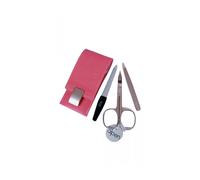 ALPEN Ensemble de manucure, nylon avec fermeture magnétique, rose 6810_P