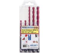 Alpen Hartmetall Mehrzweckbohrer-Set 5teilig MultiCut 100905100 SDS-Plus 1 Set