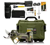 FELCO Wildhorn 32 - Sécateur électrique professionnel sans fil, lame HSS haute précision, coupe 32 mm, 3 batteries Li-Ion, écran LCD, mallette robuste, holster et accessoires, autonomie 12h