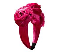 Alpenflüstern Serre-tête pour costume traditionnel bavarois en velours tressé - Pour femme - Antidérapant - Pour Dirndl (rose-fuchsia) ADV146