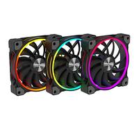 Alpenföhn - Wing Boost 3 ARGB avec 3 ventilateurs PWM de 120 mm, ventilateurs d'ordinateur, ventilateurs de PC avec un maximum de 1600 RPM refroidissement du boîtier de PC