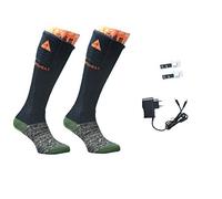 Alpenheat Fire Socks Wool FireWoolSocks Mixte, Noir/Vert, 36-38