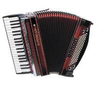 Alpenklang Accordeon Pro 96 Basse 38 Touche Piano Harmonica Double Musette Rouge