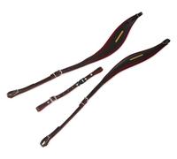 Alpenklang Comfort S-Form Sangles D'Accordéon en Cuir Véritable, Brun-Rouge