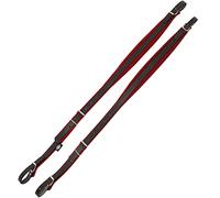 Alpenklang Sangle Standard pour Accordéon 48 Basses rouge/marron (réglable 75-85 cm, largeur 3,5 cm, rembourrage)