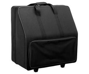 Alpenklang Trolley/Valise Accordéon 96 Basses (Trolley accordéon, Noyau en Bois, Rembourrage en Peluche, 53 x 50 x 30 cm, matériau extérieur Rigide déperlant) Noir