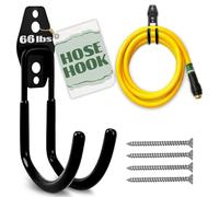 ALPENKOK Crochet de support de tuyau d'arrosage, support mural pour tuyau d'arrosage, rangement robuste pour tuyau d'eau, support de bobine de tuyau, support de tuyau de voiture et support de support