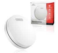 ALPENLUFT Detecteur de fumée 10 Ans Pile, Plat, Detecteur d'incendie, Pas de LED Clignotante, sans perçage, kit Alarme Maison sans Fil- Fumee Protection Incendie, Alarme Incendie (Set de 1)
