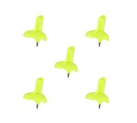 Alpenstock Lot de 5 embouts pour bâtons de randonnée Vert 5 x 6 cm