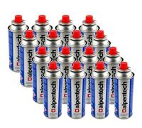 ALPENTECH | 16 Cartouches Gaz Butane 250g Clipsables Anti-Fuite TUV (UN2037) | Pack pour Réchaud de Camping, Chalumeau, Lanterne à Gaz & Désherbage.