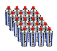 ALPENTECH | 20 Cartouches Gaz Butane 250g Clipsables Anti-Fuite TUV (UN2037) | Pack pour Réchaud de Camping, Chalumeau, Lanterne à Gaz & Désherbage.