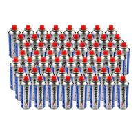 ALPENTECH | 56 Cartouches Gaz Butane 250g Clipsables Anti-Fuite TUV (UN2037) | Mega Pack Économique pour Réchaud de Camping, Chalumeau, Lanterne à Gaz & Désherbage.