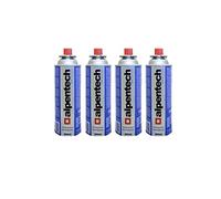 Alpentech - Cartouche gaz Camping 4 x 250g Butane UN2037 encliquetable Recharges pour Désherbeurs Réchauds et Lampes Camping