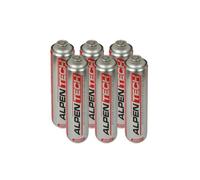 ALPENTECH - Pack 6 Cartouches de Gaz 330g (600ml) BUTANE/PROPANE (70/30) Universelles Homologuées TÜV - Recharges à Valve Dévissable 7/16 pour Désherbeur Thermique et Chalumeau Plomberie/Camping.