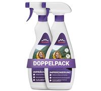 ALPENWERT® Spray imperméabilisant textile 500 ml [Protection déperlante longue durée] Fabriqué en Allemagne pour textiles d'extérieur, veste, chaussures, vêtements de ski, tentes, etc. Extérieur, 2 x
