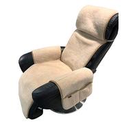 Alpenwolle Housse de fauteuil de relaxation en laine d’alpaga avec poches et fixation - 100 % laine
